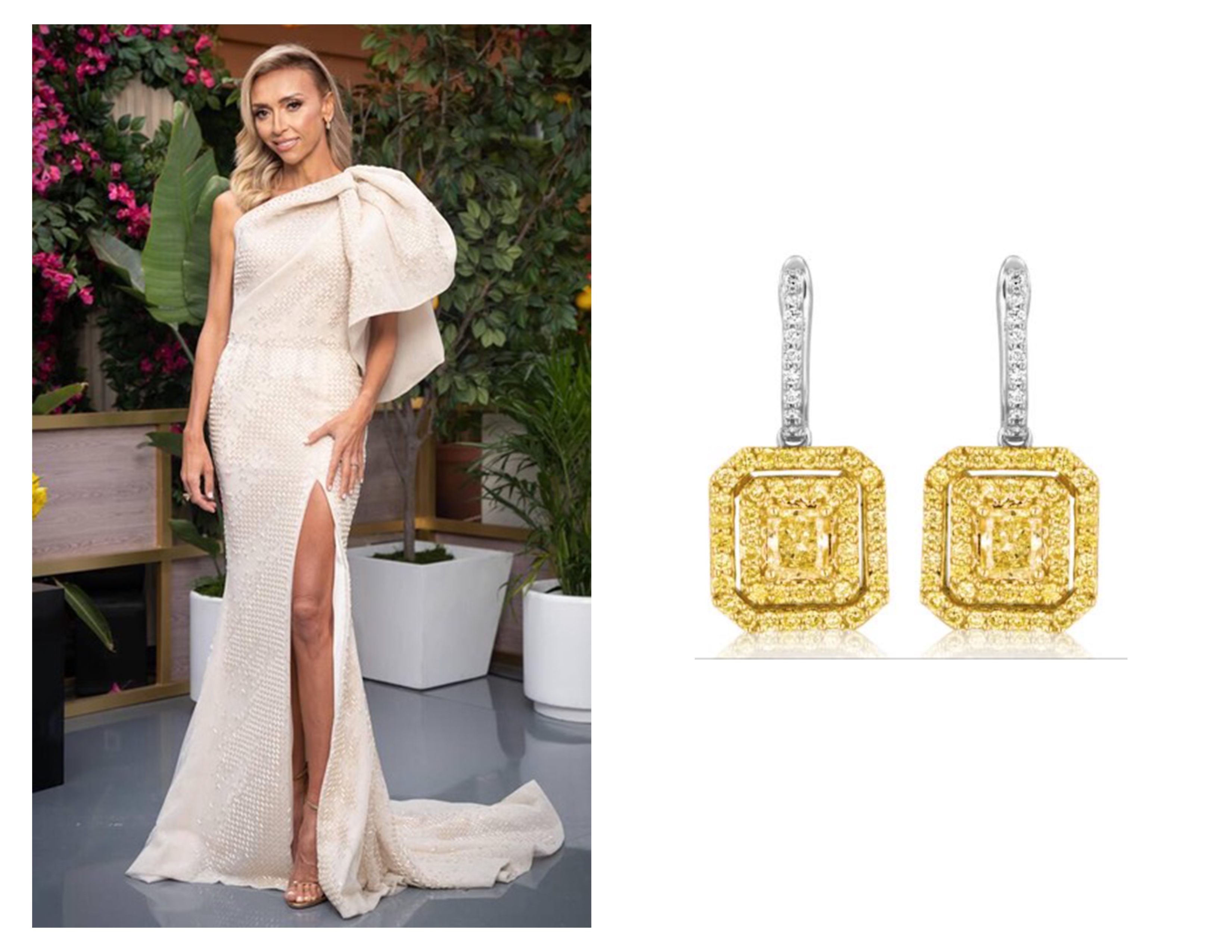 Giuliana Rancic Wearing Sunny Yellow Diamond Earrings™