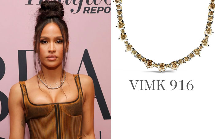 Cassie wearing a LeVian necklace for The Hollywood Reporter Beauty Dinner on October 25, 2023 in West Hollywood, CA.
