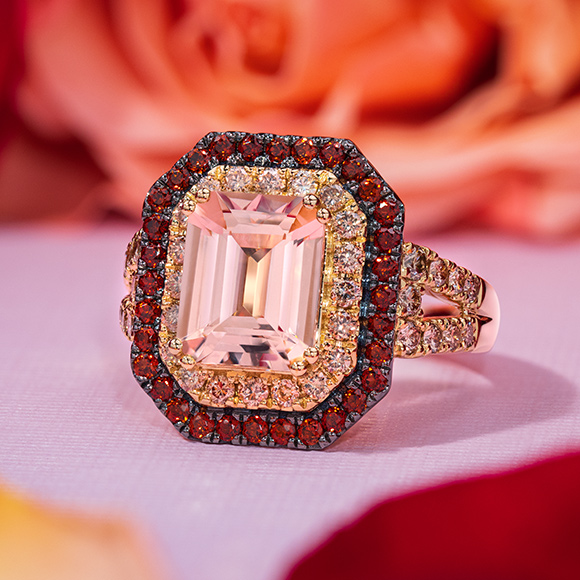 Morganite Ruby Ring Le Vian Romance