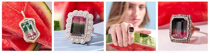 Watermelon Tourmaline Set of Images